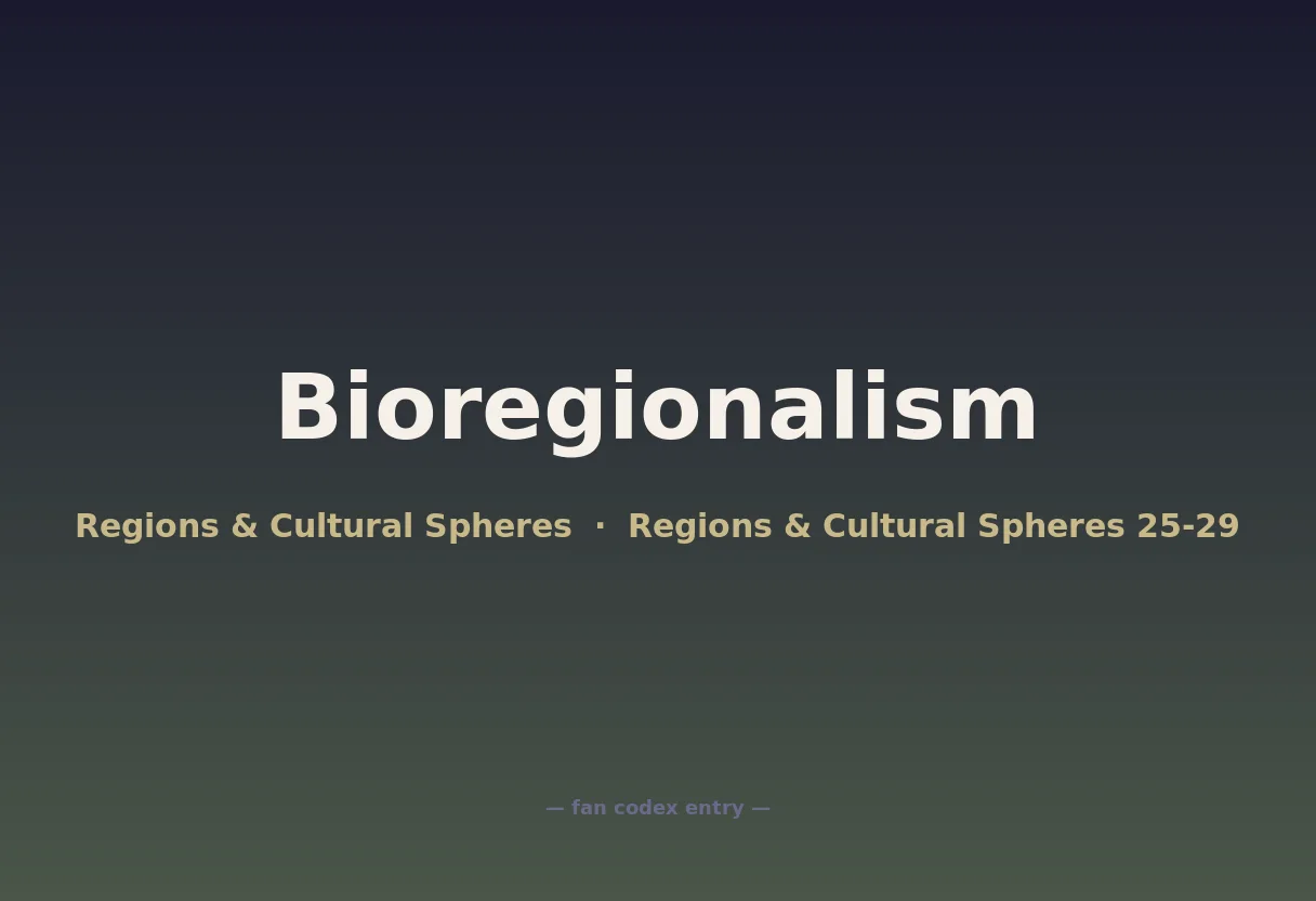 Bioregionalism